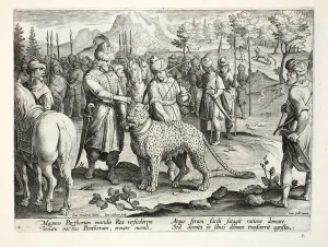 The Great King of the Parthians hunts with his tame panthers The Great King of the Parthians hunts with his tame panthers