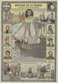 Great voyages of discovery (colour litho)