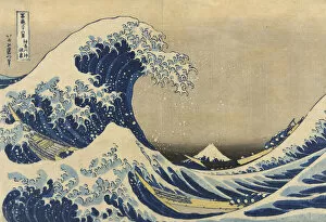Tsunami Gallery: The Great Wave off Kanagawa (Kanagawa oki nami ura), from the series Thirty-six Views of