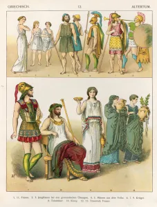 Greek Dress, from Trachten der Voelker, 1864 (coloured lithograph) Greek Dress, from Trachten der Voelker, 1864 (coloured lithograph)