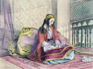 Greek Girl, plate 16 from Illustrations of Constantinople, engraved by the artist Greek Girl, plate 16 from Illustrations of Constantinople, engraved by the artist