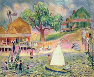 The Green Beach Cottage, Belport, Long Island (oil) The Green Beach Cottage, Belport, Long Island (oil)