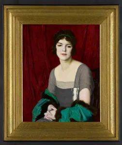 The Green Cloak, Portrait of the actress Miss Barbara Horder, 1918 (oil on canvas) The Green Cloak, Portrait of the actress Miss Barbara Horder, 1918 (oil on canvas)