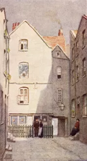 Back of Green Dragon Tavern, St Andrew's Hill, 1890 (colour litho)