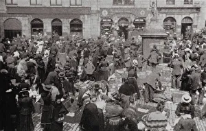 Green Market, behind New Market buildings (b/w photo) Green Market, behind New Market buildings (b/w photo)