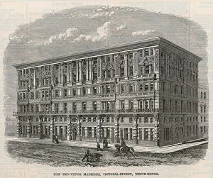Victoria Street Gallery: The Grosvenor Mansions, Victoria Street, Westminster, London (engraving)