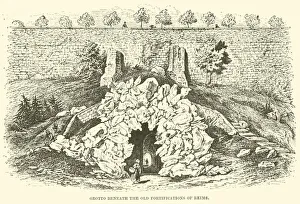 Grotto Beneath the old Fortifications of Reims (engraving) Grotto Beneath the old Fortifications of Reims (engraving)