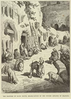 The grottoes of Sacro Monte (engraving)