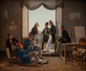 A Group of Danish Artists in Rome, 1837 (oil on canvas) A Group of Danish Artists in Rome, 1837 (oil on canvas)