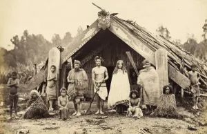 Group of Maoris, 1876 (albumen print) Group of Maoris, 1876 (albumen print)