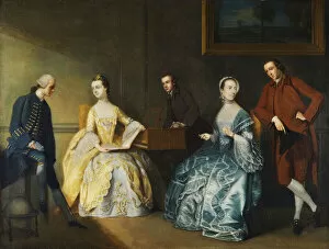 Images Dated 9th July 2012: A Group Portrait of the Chambers Family, (oil on canvas)
