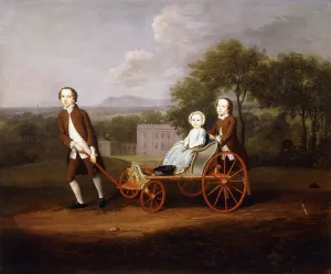 A Group Portrait of Three of the Children of Peter and Mary Du Cane A Group Portrait of Three of the Children of Peter and Mary Du Cane
