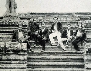Group portrait of members of the Mekong Exploration Expedition 1866-1868 (Garnier Group portrait of members of the Mekong Exploration Expedition 1866-1868 (Garnier