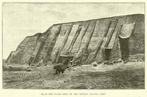 The Guano Beds on the Chincha Islands, Peru (engraving)