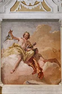 Barocco Gallery: Guest Lodgings, the Room of the Olympus: 'Apollo and Diana', 1757 (fresco)