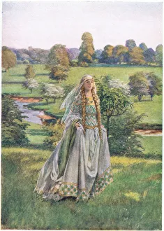 Guinevere: In which she saw him first, when Lancelot came (litho) Guinevere: In which she saw him first, when Lancelot came (litho)