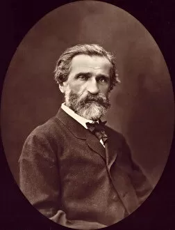 Guiseppe Verdi, c. 1876 (sepia photo)