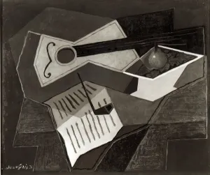 Guitar and Fruit bowl, 1926 (oil on canvas) (b/w photo) Guitar and Fruit bowl, 1926 (oil on canvas) (b/w photo)
