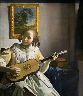 Hollanders Gallery: The guitar player, c.1672 (oil on canvas)
