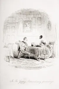 In Re Guppy. Extraordinary Proceedings, illustration from Bleak House by Charles Dickens In Re Guppy. Extraordinary Proceedings, illustration from Bleak House by Charles Dickens