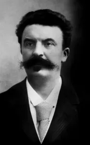 Guy de Maupassant (1850-1893) French writer c. 1890 (b/w photo) Guy de Maupassant (1850-1893) French writer c. 1890 (b/w photo)