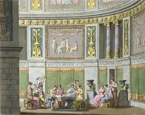 The Gynaeceum, from Le Costume Ancien et Moderne by Jules Ferrario, c The Gynaeceum, from Le Costume Ancien et Moderne by Jules Ferrario, c