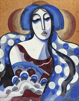 The Gypsy; La Gitane, (gouache on brown paper) The Gypsy; La Gitane, (gouache on brown paper)