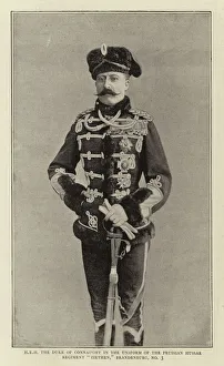 William (after) Small Gallery: H R H the Duke of Connaught in the Uniform of the Prussian Hussar Regiment 'Ziethen', Brandenburg