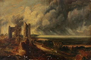 Medieval Period Collection: Hadleigh Castle, the Mouth of the Thames - Morning after a Stormy Night (oil on canvas)