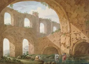 Hadrian's Villa, near Tivoli (pen and gouache on paper) Hadrian's Villa, near Tivoli (pen and gouache on paper)
