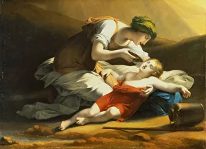 Hagar Giving Ishmael Water from the Miraculous Well in the Desert (oil on canvas) Hagar Giving Ishmael Water from the Miraculous Well in the Desert (oil on canvas)