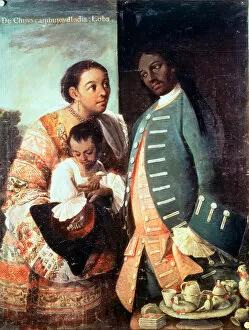Progressive Collection: A Half-Breed and his Lobo Indian Wife and their Child, from a series on mixed race marriages in