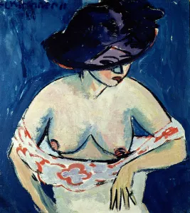 Half-Naked Woman with a Hat, 1911 (oil on canvas) Half-Naked Woman with a Hat, 1911 (oil on canvas)