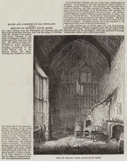Hall of Childrey Down Manor-House, Berks (engraving) Hall of Childrey Down Manor-House, Berks (engraving)