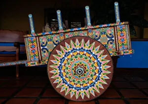 Hand-painted traditional wagon, Sarchi, Costa Rica Hand-painted traditional wagon, Sarchi, Costa Rica