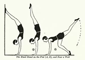 The Hand Stand on the Flat, and Near a Wall (litho)