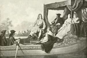 Handel's River Concert for George I (gravure)