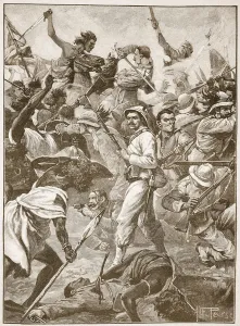 A handful of Bersaglieri holding an advanced post were cut to pieces A handful of Bersaglieri holding an advanced post were cut to pieces