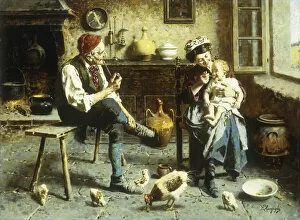 Impoverished Gallery: The Happy Family (oil on canvas)