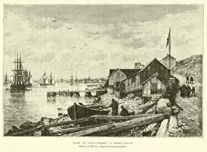 Harbour of Saint-Pierre, Newfoundland (engraving)
