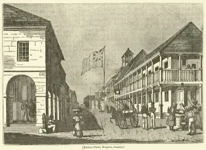 Harbour Street, Kingston, Jamaica (engraving) Harbour Street, Kingston, Jamaica (engraving)