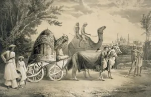 Harem Carriage of the King of Delhi, from Voyages in India, pub Harem Carriage of the King of Delhi, from Voyages in India, pub
