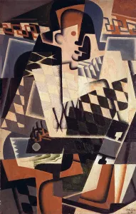 Harlequin with a Guitar, 1917 (oil on canvas) Harlequin with a Guitar, 1917 (oil on canvas)