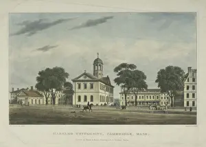 Harvard University, Cambridge, Mass., 1828 (colour litho) Harvard University, Cambridge, Mass., 1828 (colour litho)