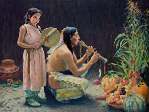 The Harvest Song, c.1920 (oil on canvas)
