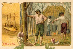 Harvesting maple sap to make maple syrup, United States (chromolitho) Harvesting maple sap to make maple syrup, United States (chromolitho)