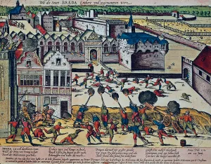 The Haultepenne Fury in 1581 (coloured engraving) The Haultepenne Fury in 1581 (coloured engraving)