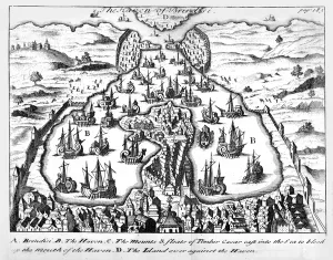 The Haven of Brindisi, illustration to Julius Caesars commentaries of his wars in Gaul The Haven of Brindisi, illustration to Julius Caesars commentaries of his wars in Gaul