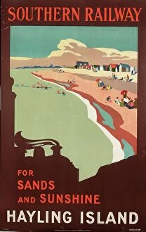 Holiday Gallery: Hayling Island, poster advertising Southern Railway, 1923 (colour litho)