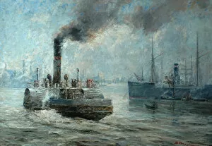 A Hazy Day on the Rochester River, 1890 (oil on canvas)